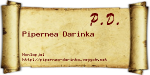Pipernea Darinka névjegykártya